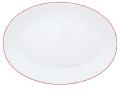 Oval dish large vermilion - Raynaud
